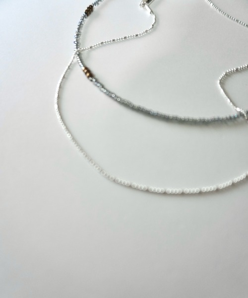 Lynn.（リン）の「tiny beads & chain necklaces（ネックレス・レディース・シルバー/ゴールド・FREE）」の11枚目の写真