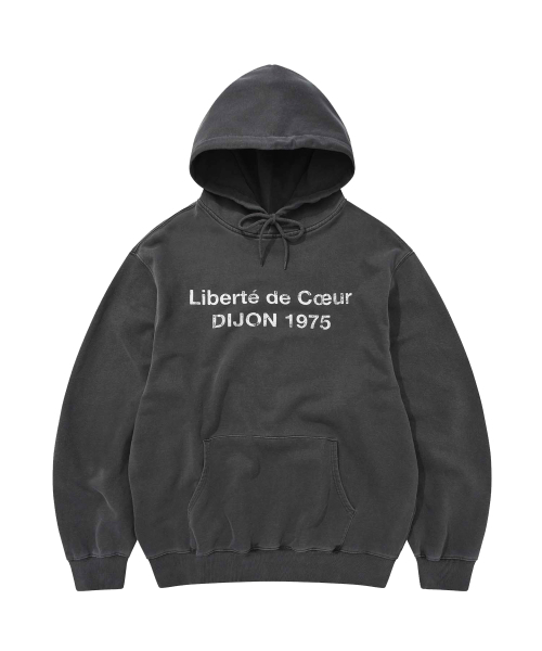 KANEITEI(カネイテイ)の「DIJON WASHED HOODIE (CHARCOAL)(パーカー・レディース・チャコール・SMALL/X-LARGE/LARGE/MEDIUM)」の3枚目の写真