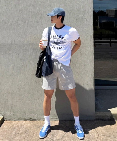 NOWLE（ノウル）の「【NOWLE】ヴィンテージライク リンガーT 半袖Tシャツ / スマートサイジング プリント トップス（Tシャツ/カットソー・メンズ・グレー/レッド/ブラック・LARGE/X-LARGE/MEDIUM）」の5枚目の写真