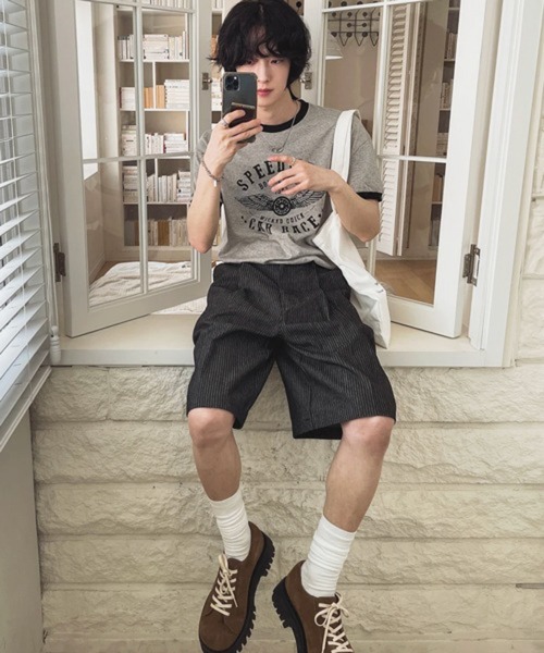 NOWLE（ノウル）の「【NOWLE】ヴィンテージライク リンガーT 半袖Tシャツ / スマートサイジング プリント トップス（Tシャツ/カットソー・メンズ・グレー/レッド/ブラック・LARGE/X-LARGE/MEDIUM）」の20枚目の写真