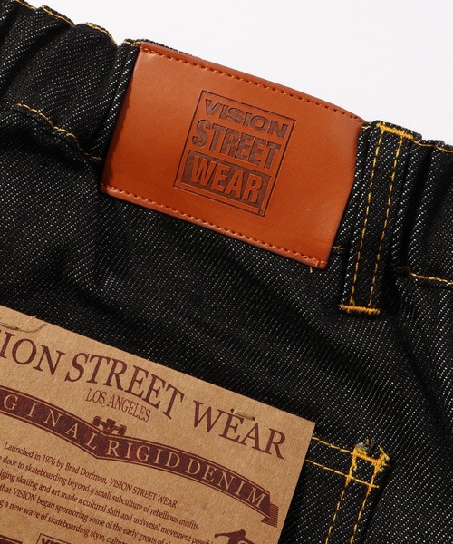 VISION STREET WEAR(ヴィジョンストリートウェア)の「【VISION STREET WEAR/ヴィジョンストリートウェア】リジットデニム ダブルニー ワイドパンツ(デニムパンツ・メンズ・ブラック/ネイビー・L/LL/M)」の8枚目の写真