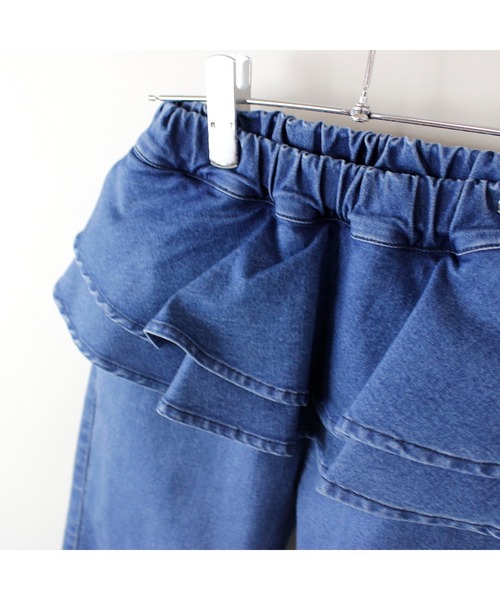 maarook（マルーク）の「ハイストレッチデニムペプラムパンツ（デニムパンツ・キッズ・ネイビー・160cm/150cm/140cm）」の8枚目の写真