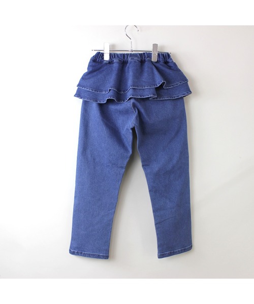 maarook（マルーク）の「ハイストレッチデニムペプラムパンツ（デニムパンツ・キッズ・ネイビー・160cm/150cm/140cm）」の11枚目の写真