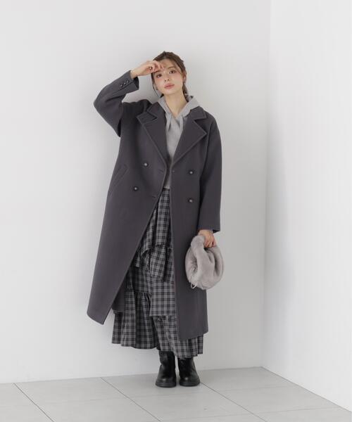 PROPORTION BODY DRESSING(プロポーションボディドレッシング)の「チェック柄ティアードスカート / 1216220905(スカート・レディース・ブラック/ブラウン・MEDIUM/P/S/SMALL)」の8枚目の写真