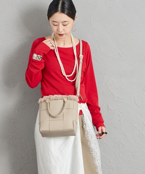 CACHELLIE（カシェリエ）の「[CACHELLIE/カシェリエ] メッシュデザイン 4WAY トートバッグ（トートバッグ・レディース・ブラック/ベージュ/グレー・ONE SIZE）」の10枚目の写真