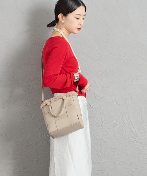 CACHELLIE（カシェリエ）の「[CACHELLIE/カシェリエ] メッシュデザイン 4WAY トートバッグ（トートバッグ・レディース・ブラック/ベージュ/グレー・ONE SIZE）」の11枚目の写真