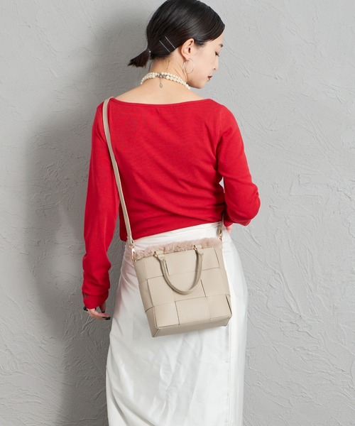 CACHELLIE（カシェリエ）の「[CACHELLIE/カシェリエ] メッシュデザイン 4WAY トートバッグ（トートバッグ・レディース・ブラック/ベージュ/グレー・ONE SIZE）」の12枚目の写真