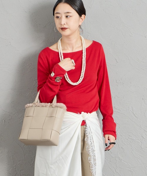 CACHELLIE（カシェリエ）の「[CACHELLIE/カシェリエ] メッシュデザイン 4WAY トートバッグ（トートバッグ・レディース・ブラック/ベージュ/グレー・ONE SIZE）」の6枚目の写真
