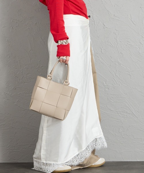 CACHELLIE（カシェリエ）の「[CACHELLIE/カシェリエ] メッシュデザイン 4WAY トートバッグ（トートバッグ・レディース・ブラック/ベージュ/グレー・ONE SIZE）」の17枚目の写真