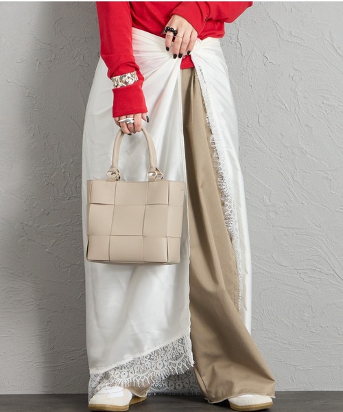 CACHELLIE（カシェリエ）の「[CACHELLIE/カシェリエ] メッシュデザイン 4WAY トートバッグ（トートバッグ・レディース・ブラック/ベージュ/グレー・ONE SIZE）」の16枚目の写真