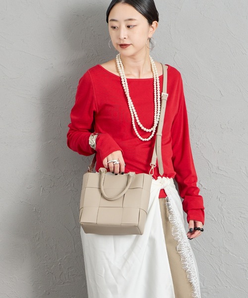 CACHELLIE（カシェリエ）の「[CACHELLIE/カシェリエ] メッシュデザイン 4WAY トートバッグ（トートバッグ・レディース・ブラック/ベージュ/グレー・ONE SIZE）」の21枚目の写真