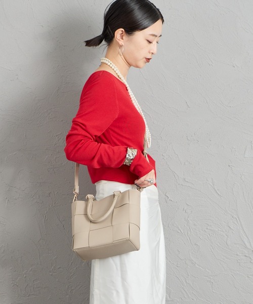 CACHELLIE（カシェリエ）の「[CACHELLIE/カシェリエ] メッシュデザイン 4WAY トートバッグ（トートバッグ・レディース・ブラック/ベージュ/グレー・ONE SIZE）」の22枚目の写真