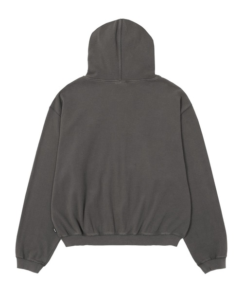 HUF（ハフ）の「CROP THERMAL FULL ZIP HOODIE（パーカー・メンズ・オリーブ/チャコールグレー/レッド・S/M/L/XL）」の9枚目の写真