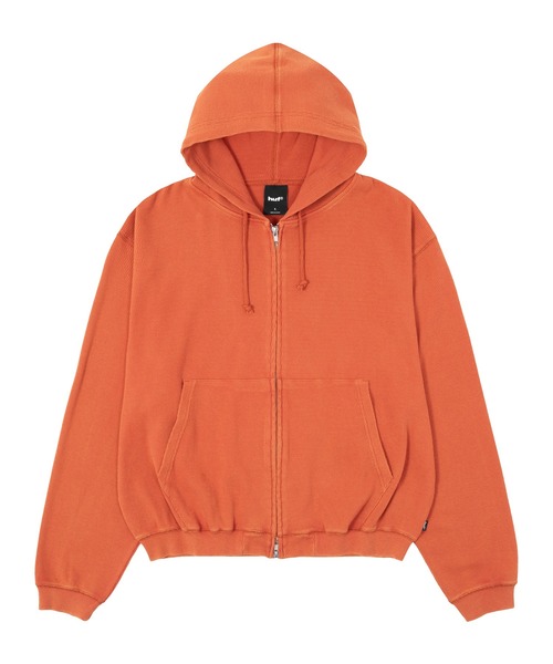 HUF（ハフ）の「CROP THERMAL FULL ZIP HOODIE（パーカー・メンズ・オリーブ/チャコールグレー/レッド・S/M/L/XL）」の10枚目の写真