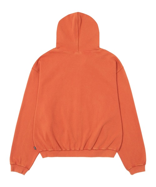 HUF（ハフ）の「CROP THERMAL FULL ZIP HOODIE（パーカー・メンズ・オリーブ/チャコールグレー/レッド・S/M/L/XL）」の11枚目の写真