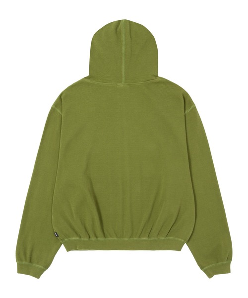 HUF（ハフ）の「CROP THERMAL FULL ZIP HOODIE（パーカー・メンズ・オリーブ/チャコールグレー/レッド・S/M/L/XL）」の13枚目の写真