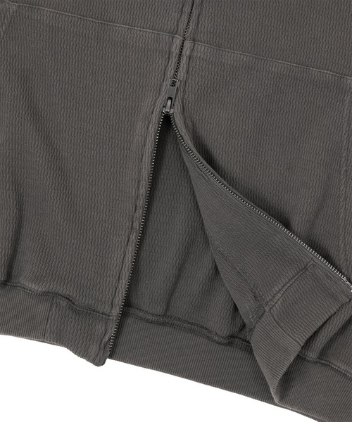 HUF（ハフ）の「CROP THERMAL FULL ZIP HOODIE（パーカー・メンズ・オリーブ/チャコールグレー/レッド・S/M/L/XL）」の22枚目の写真