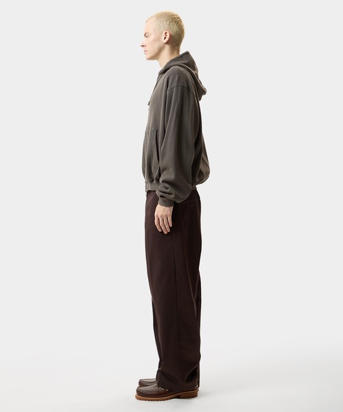 HUF（ハフ）の「CROP THERMAL FULL ZIP HOODIE（パーカー・メンズ・オリーブ/チャコールグレー/レッド・S/M/L/XL）」の15枚目の写真