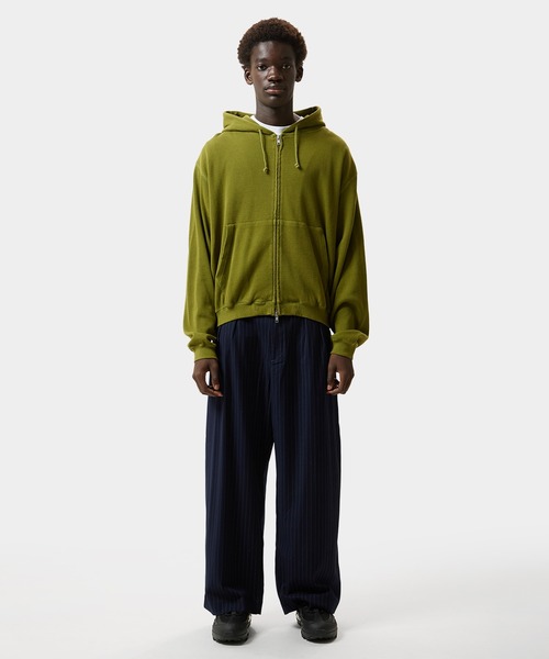 HUF（ハフ）の「CROP THERMAL FULL ZIP HOODIE（パーカー・メンズ・オリーブ/チャコールグレー/レッド・S/M/L/XL）」の20枚目の写真