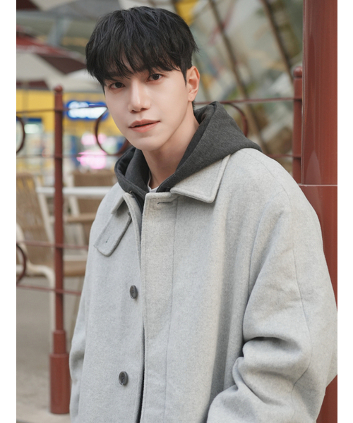 ADHOC(アドホック)の「男女共用セミオーバーハーフバルマカンコート (L-M-GREY) (HBAHCA2)(チェスターコート・メンズ・その他・FREE/105/100/95)」の4枚目の写真