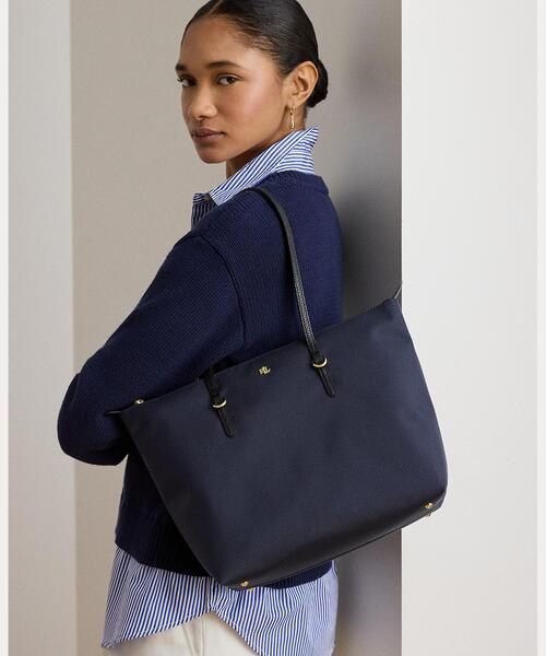 LAUREN RALPH LAUREN(ローレン ラルフ ローレン)の「ナイロン ミディアム Keaton トート(トートバッグ・レディース・ネイビー系1・ONE)」の6枚目の写真
