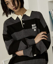 MARY QUANT（マリークワント）の「MARY QUANT × PUBLUX/マリークワント <ユニセックス>別注 ロゴ ラガー ニット　限定展開（ニット/セーター）」