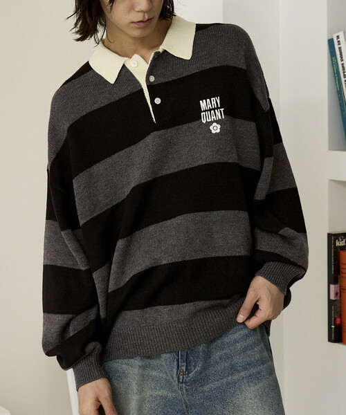 MARY QUANT（マリークワント）の「MARY QUANT × PUBLUX/マリークワント <ユニセックス>別注 ロゴ ラガー ニット　限定展開（ニット/セーター・メンズ・ブラウン/ネイビー/グレー・LARGE/MEDIUM/SMALL）」の18枚目の写真