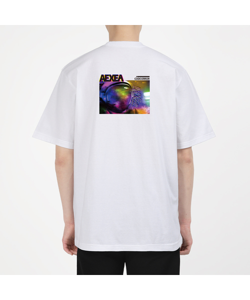 AEXEA(アクシー)の「コードエラー 半袖Tシャツ E04BRD_ABX10228(Tシャツ/カットソー・メンズ・ブラック/ホワイト/グレー系その他/ブルー・L/M/S/XL)」の2枚目の写真