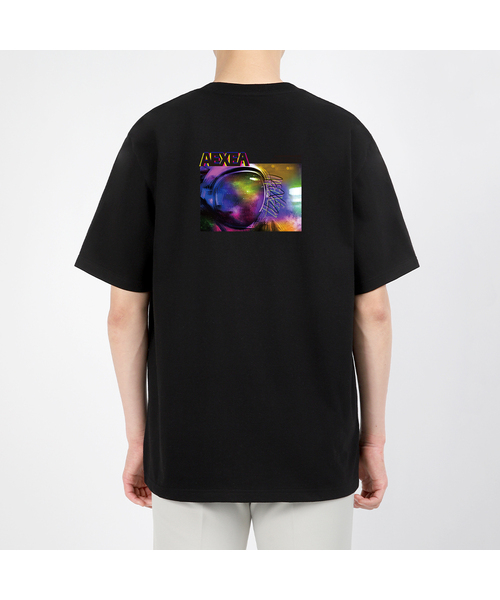 AEXEA(アクシー)の「コードエラー 半袖Tシャツ E04BRD_ABX10228(Tシャツ/カットソー・メンズ・ブラック/ホワイト/グレー系その他/ブルー・L/M/S/XL)」の3枚目の写真