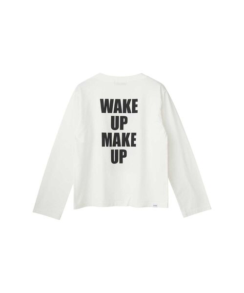 HYSTERIC GLAMOUR(ヒステリックグラマー)の「WAKE UP MAKE UP Tシャツ(Tシャツ/カットソー・レディース・ホワイト/ベージュ/ブラック・FREE)」の4枚目の写真