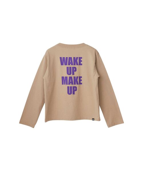 HYSTERIC GLAMOUR(ヒステリックグラマー)の「WAKE UP MAKE UP Tシャツ(Tシャツ/カットソー・レディース・ホワイト/ベージュ/ブラック・FREE)」の5枚目の写真