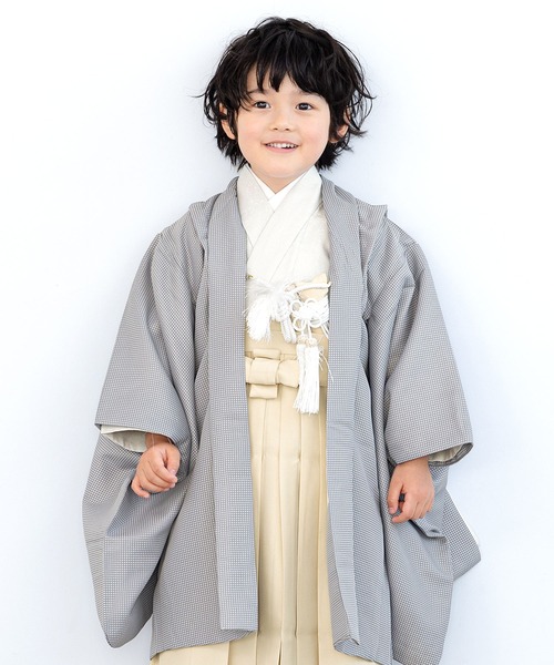 5歳 七五三 着物セット 七五三着物セット 5歳 男の子 フルセット（羽織/着物/袴/襦袢/雪駄/帯