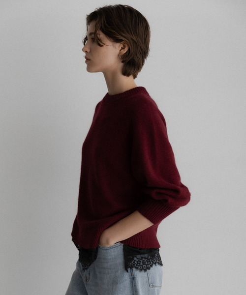 URBAN RESEARCH Sonny Label(アーバンリサーチサニーレーベル)の「バナナスリーブニットプルオーバー(ニット/セーター・レディース・グレー/ネイビー/バーガンディー・FREE)」の18枚目の写真