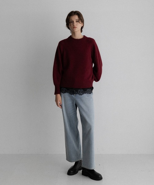 URBAN RESEARCH Sonny Label(アーバンリサーチサニーレーベル)の「バナナスリーブニットプルオーバー(ニット/セーター・レディース・グレー/ネイビー/バーガンディー・FREE)」の21枚目の写真