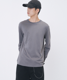 Post card long sleeve CHARCOAL