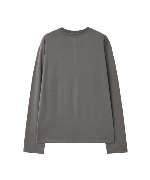 MISEKISEOUL MEN(ミセキソウルメンズ)の「Post card long sleeve CHARCOAL(Tシャツ/カットソー・メンズ・その他・1/2/3)」の3枚目の写真