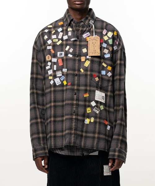 MIHARAYASUHIRO/ミハラヤスヒロ】PRICE STICKER CHECK SH（シャツ