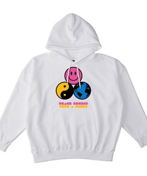 NOBOUND（ノーバウンド） プルパーカー スウェット 裏毛 イラスト プリント ビッグシルエット メンズ レディース ユニセックス