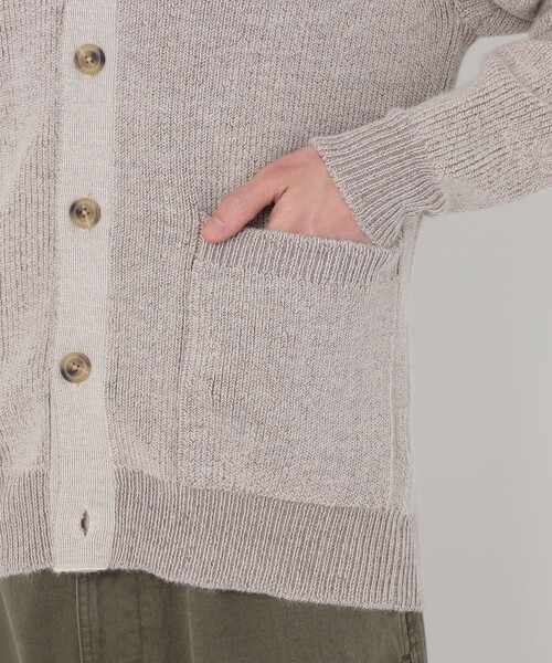 TOMORROWLAND (トゥモローランド)の「【WEB先行予約】TOMORROWLAND tricot アルパカ 片畦 Vネックカーディガン(カーディガン/ボレロ・メンズ・オフホワイト/ネイビー/テラコッタ・M/S/L)」の11枚目の写真