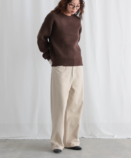 for/c(フォーシー)の「ブークレダブルフェイストップス【サスティナブル】(ニット/セーター・レディース・ブラウン/ブラック/アイボリー・L/M/LL)」の19枚目の写真