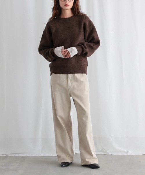 for/c(フォーシー)の「ブークレダブルフェイストップス【サスティナブル】(ニット/セーター・レディース・ブラウン/ブラック/アイボリー・L/M/LL)」の22枚目の写真