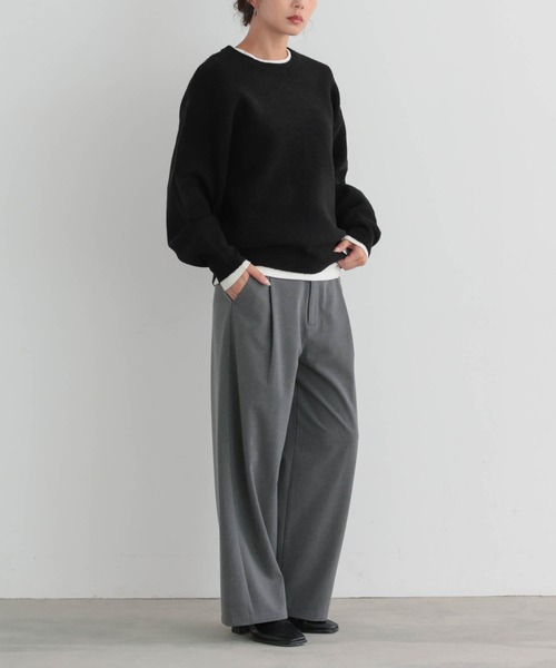 for/c(フォーシー)の「ブークレダブルフェイストップス【サスティナブル】(ニット/セーター・レディース・ブラウン/ブラック/アイボリー・L/M/LL)」の8枚目の写真