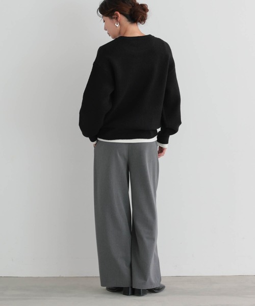 for/c(フォーシー)の「ブークレダブルフェイストップス【サスティナブル】(ニット/セーター・レディース・ブラウン/ブラック/アイボリー・L/M/LL)」の9枚目の写真