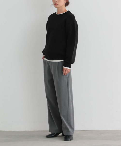 for/c(フォーシー)の「ブークレダブルフェイストップス【サスティナブル】(ニット/セーター・レディース・ブラウン/ブラック/アイボリー・L/M/LL)」の10枚目の写真