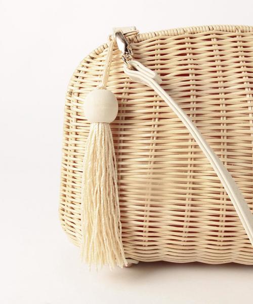 Another Edition（アナザーエディション）の「ラタンショルダーバッグ/AEBFC RTN SHLD（ショルダーバッグ・レディース・ナチュラル/ライム・FREE）」の7枚目の写真