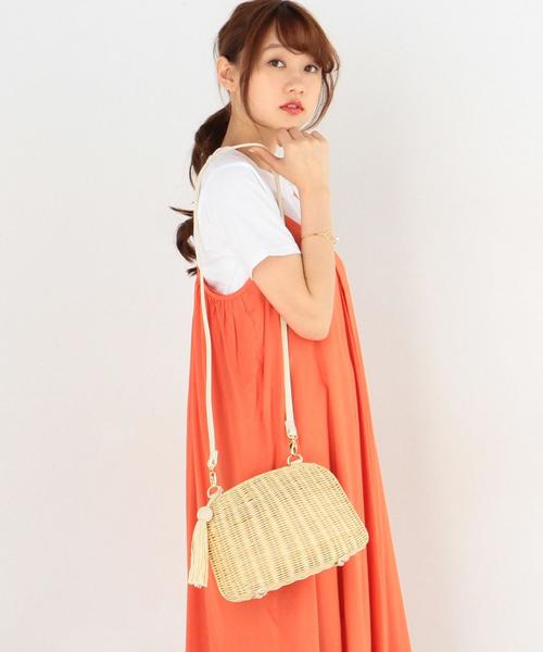 Another Edition（アナザーエディション）の「ラタンショルダーバッグ/AEBFC RTN SHLD（ショルダーバッグ・レディース・ナチュラル/ライム・FREE）」の10枚目の写真