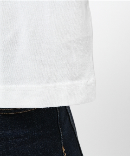 X-girl(エックスガール)の「HAND S/S TEE /Tシャツ/TEE/トップス/夏/ロゴ/グラフィック(Tシャツ/カットソー・レディース・ホワイト/チャコールグレー・1/2)」の5枚目の写真