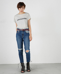 MOUSSY | KNEE CRASH SKINNY(デニムパンツ)