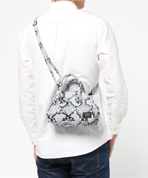 HEAD PORTER(ヘッドポーター)の「PYTHON/2WAY BOSTON BAG (XS)(ボストンバッグ・メンズ・アニマル・ONE SIZE)」の1枚目の写真