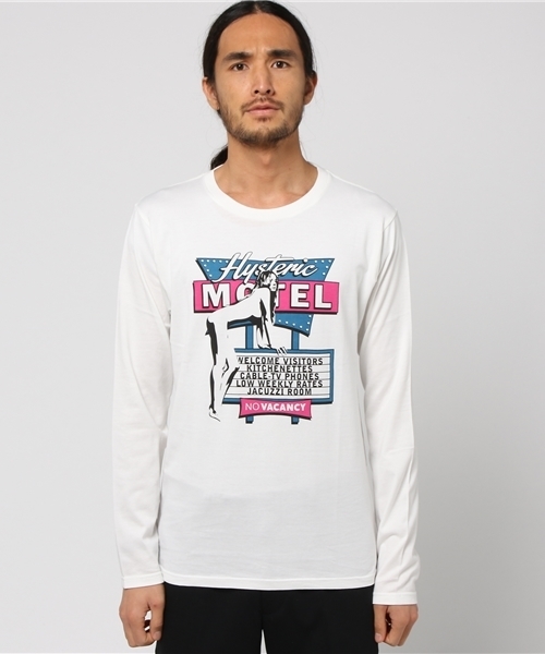 HYSTERIC GLAMOUR(ヒステリックグラマー)の「MOTEL VISITORS pt T-SH(Tシャツ/カットソー・メンズ・ホワイト/トップグレー/ブラック・SMALL/MEDIUM/LARGE)」の11枚目の写真